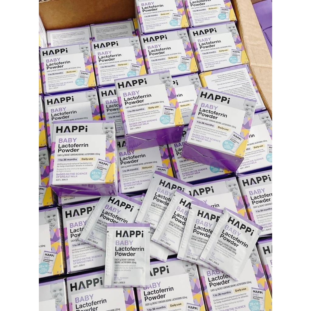 Bột bổ sung Lactoferrin HAPPi Powder Úc 28 gói