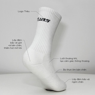 Tất thể thao cổ cao FUAS Socks