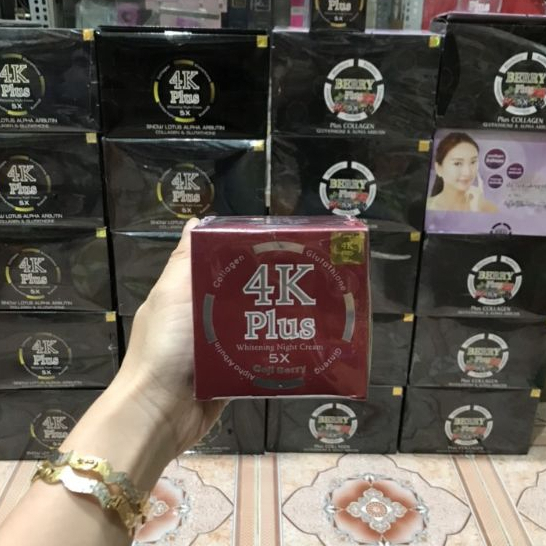 Kem Dưỡng Trắng Da Mặt Ban Đêm 4k Plus Whitening Night Cream