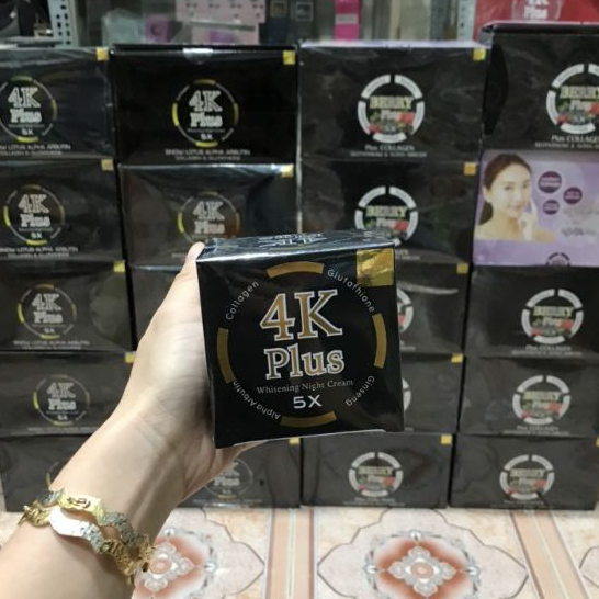Kem Dưỡng Trắng Da Mặt Ban Đêm 4k Plus Whitening Night Cream