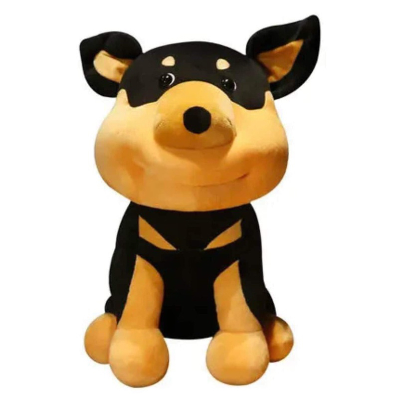 Thú nhồi bông hình chú chó mặt to, mũ đội đầu riêng