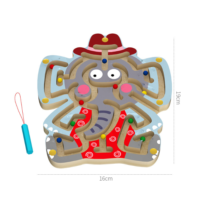 Đồ chơi lăn bi bằng gỗ hình con vật độc đáo, sáng tạo, rèn luyện trí thông minh cho bé