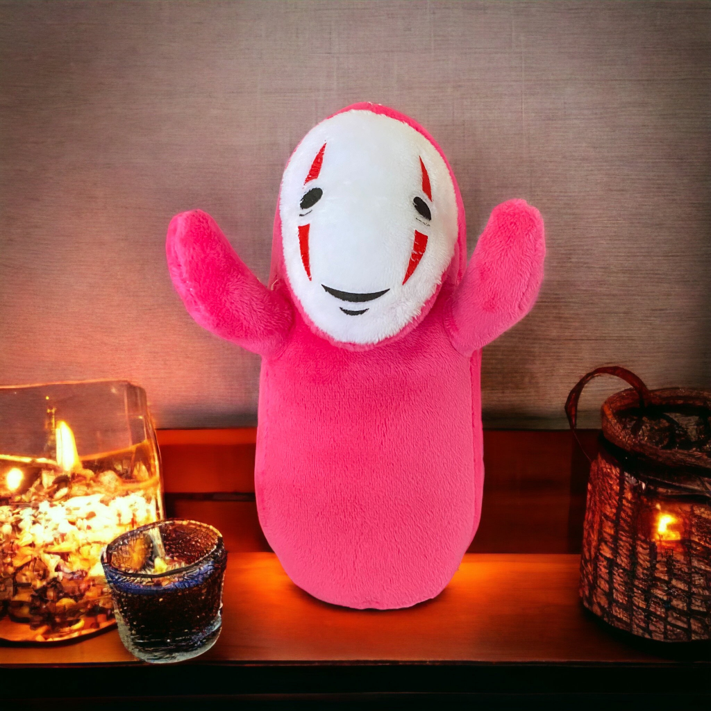 Gấu Bông Búp Bê Ma Vô Diện Màu Hồng cute