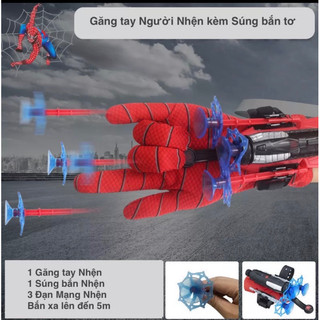 Đồ chơi găng tay người nhện bắn tơ độc đáo cho bé