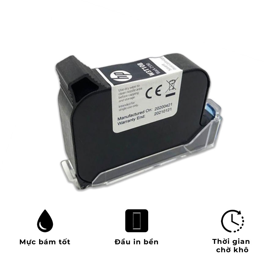 Mực in date cầm tay HP 2590 l Loại tốt | Bám dính tốt trên mọi bề mặt cán bóng | Mực mới 100%