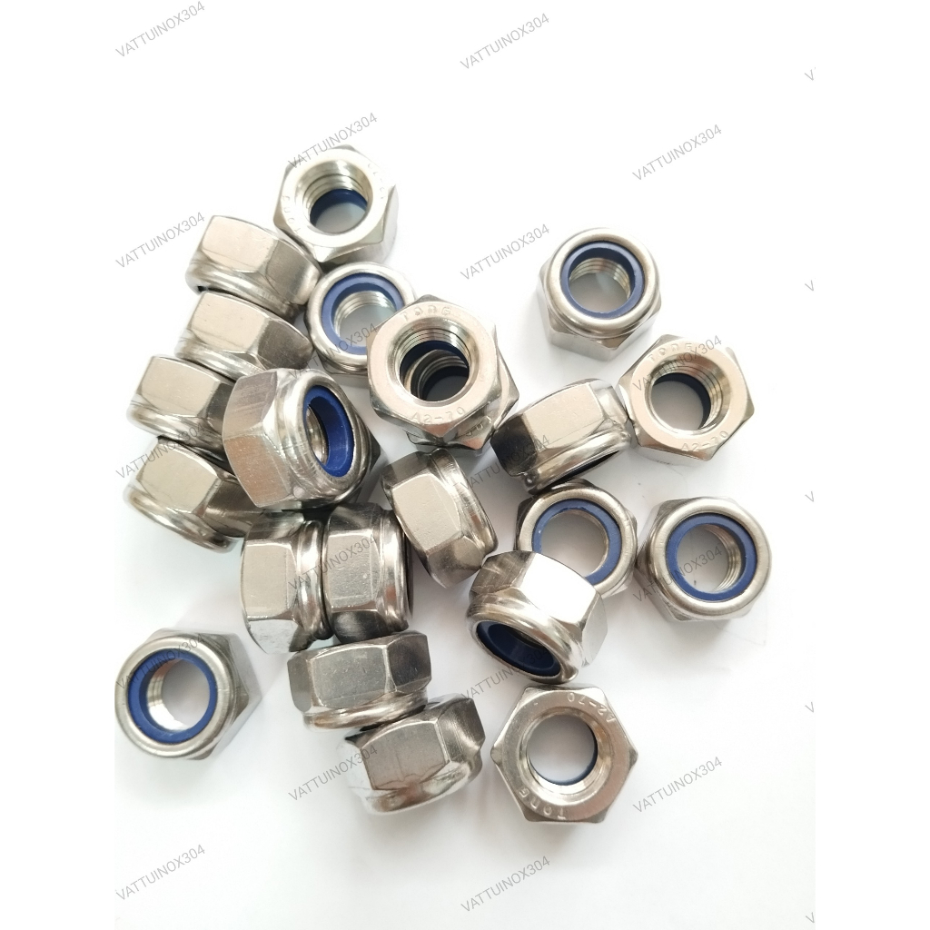 Đai ốc, Tán keo  INOX 304 - M4, M5, M6, M8, M10