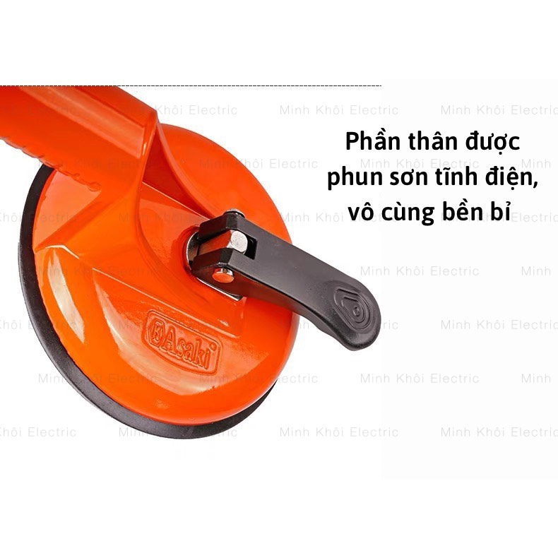 Tay hít kính Asaki, hít gạch cầm tay đa năng,dụng cụ hút kính,hút gạch đơn,đôi, 3 chạc,hít kính chân không,hút kính gạch