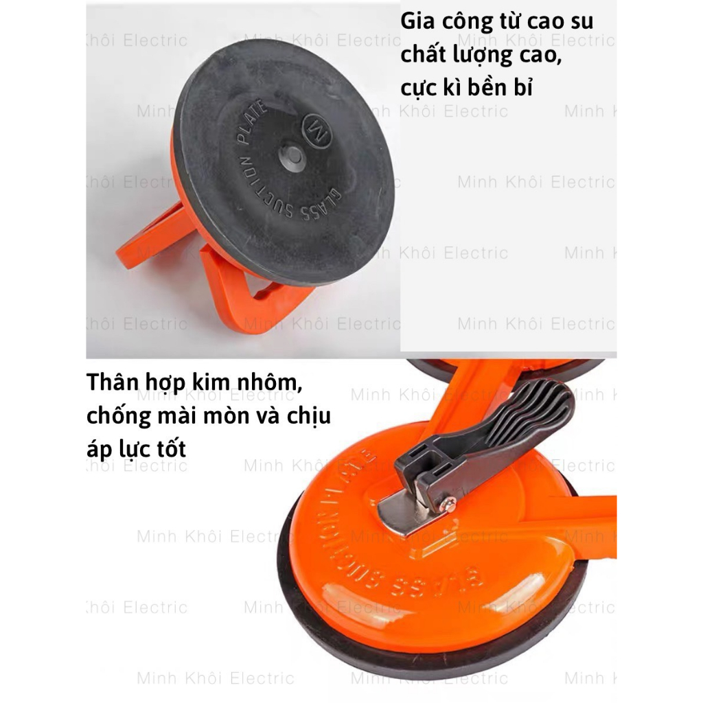 Tay hít kính Asaki, hít gạch cầm tay đa năng,dụng cụ hút kính,hút gạch đơn,đôi, 3 chạc,hít kính chân không,hút kính gạch