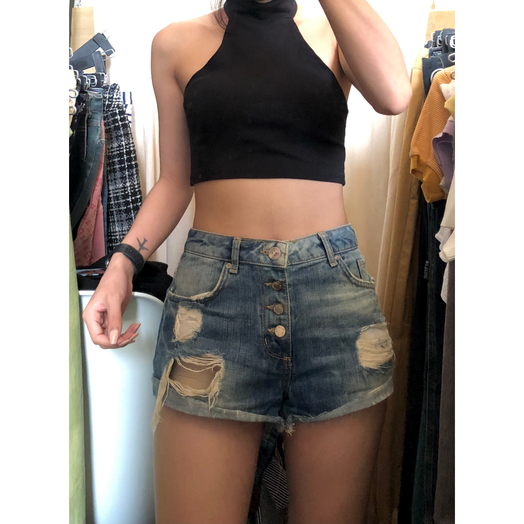 Quần short jean nữ 2hand