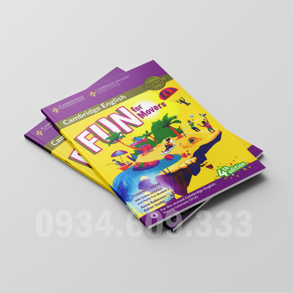 Cambridge English Fun for Movers in màu đẹp + MP3