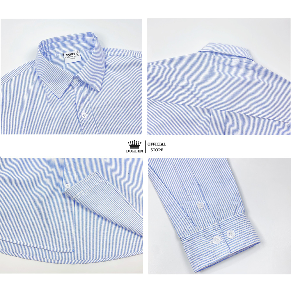 Áo Sơ Mi Nam Nữ Dài Tay Form Rộng Unisex. Sơ Mi Kẻ Sọc Dài Tay Basic SM028