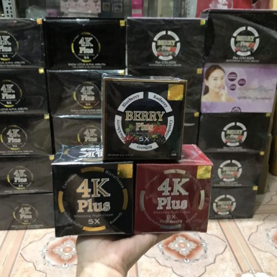 Kem Dưỡng Trắng Da Mặt Ban Đêm 4k Plus Whitening Night Cream