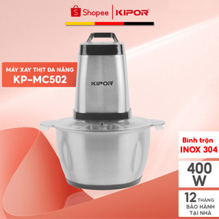 Máy xay thịt đa năng kipor kp-mc502 - cối inox 304, dung tích 2l, 4 lưỡi dao bằng thép