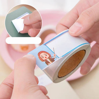 Cuộn 60 Miếng Tem Dán Nhãn Vở Label Sticker Dán Đa Năng