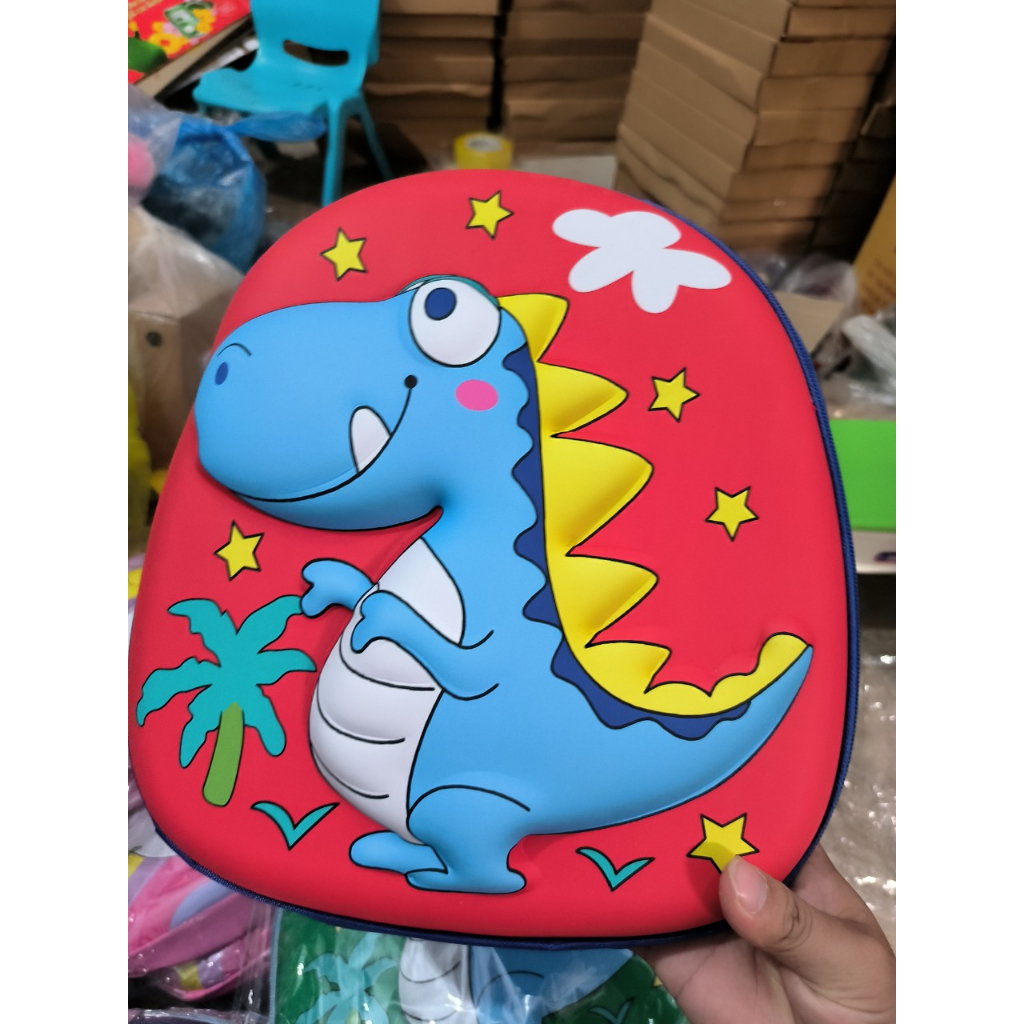 Balo đi học mẫu giáo, mầm non cho bé trai bé gái hình 3D siêu nhẹ ngựa pony khủng long