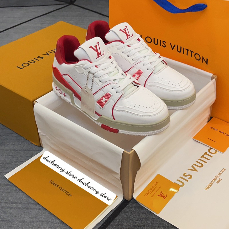 GIÀY L’V #54 TRẮNG ĐỎ LAI AU SC