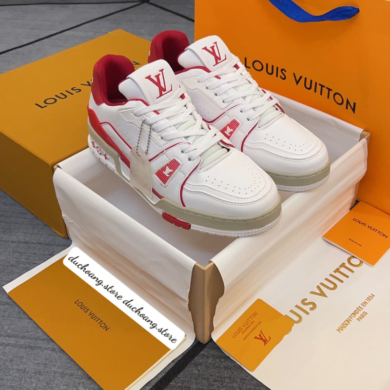 GIÀY L’V #54 TRẮNG ĐỎ LAI AU SC