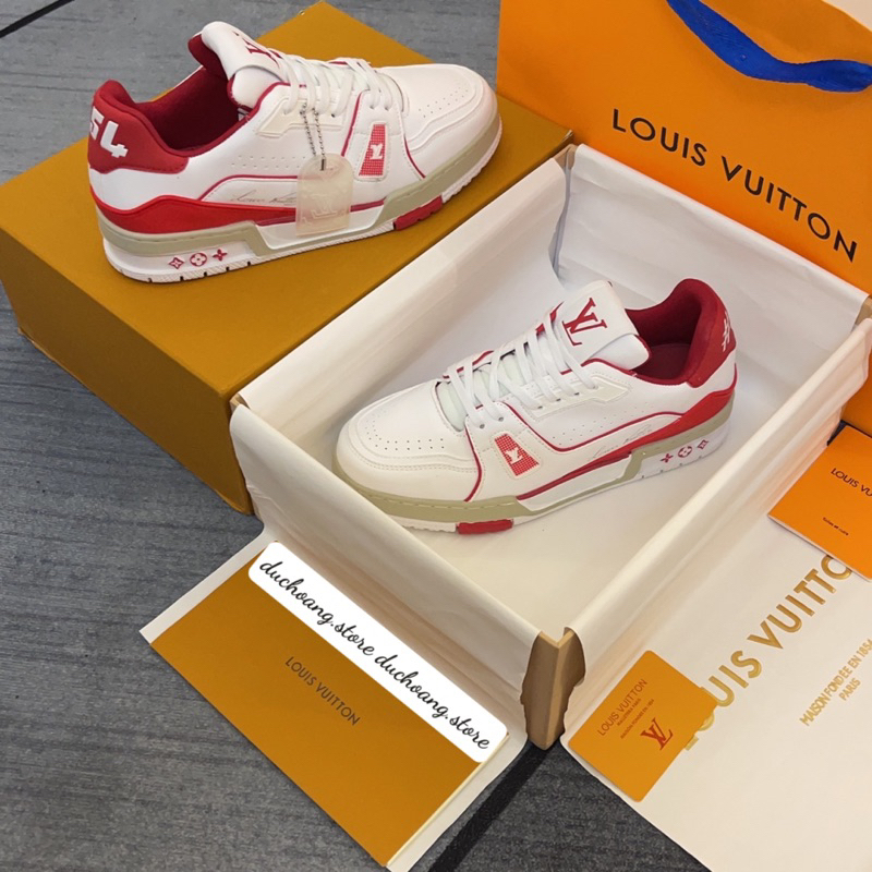 GIÀY L’V #54 TRẮNG ĐỎ LAI AU SC