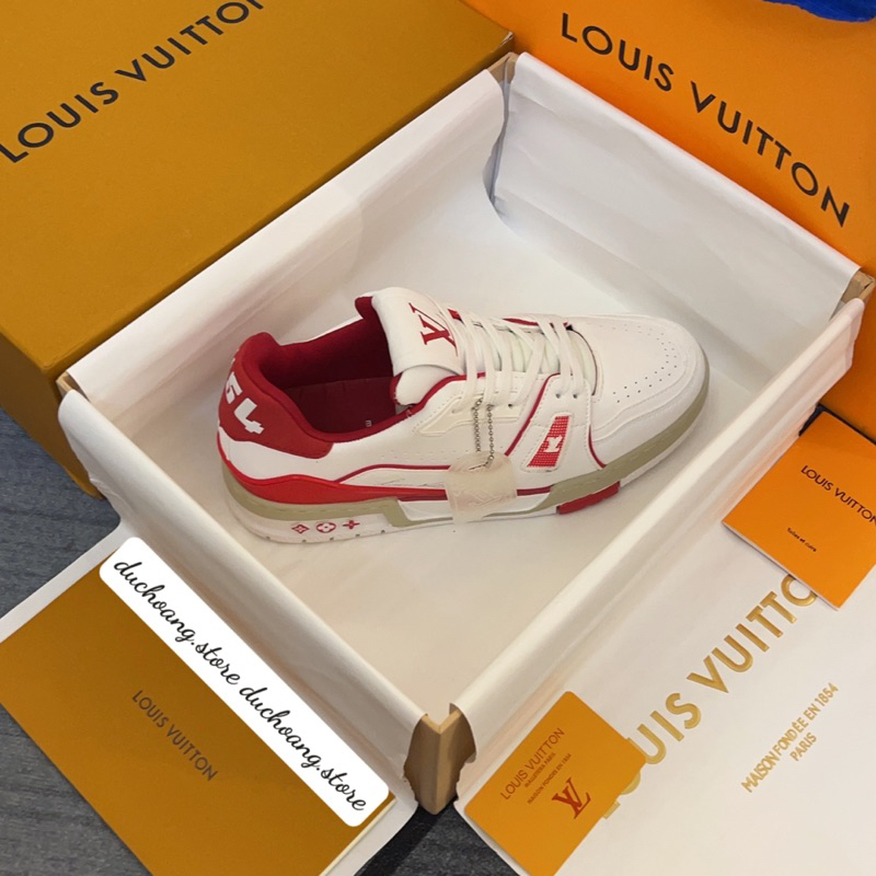 GIÀY L’V #54 TRẮNG ĐỎ LAI AU SC