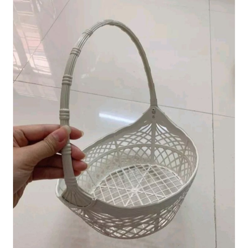 GIỎ GÓI QUÀ LỚN 38×27×10cm kèm nơ và túi kiếng