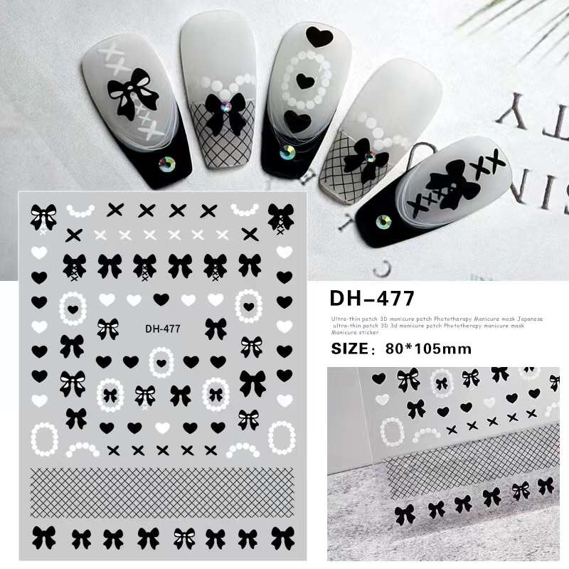 Sticker & Decal dán móng tay nơ