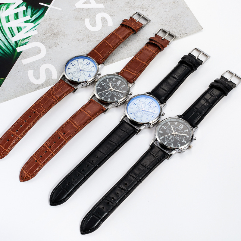 Đồng Hồ Đeo Tay Nam Nữ Unisex Dây Da Phong Cách Cá Tính Hàn Quốc DH01