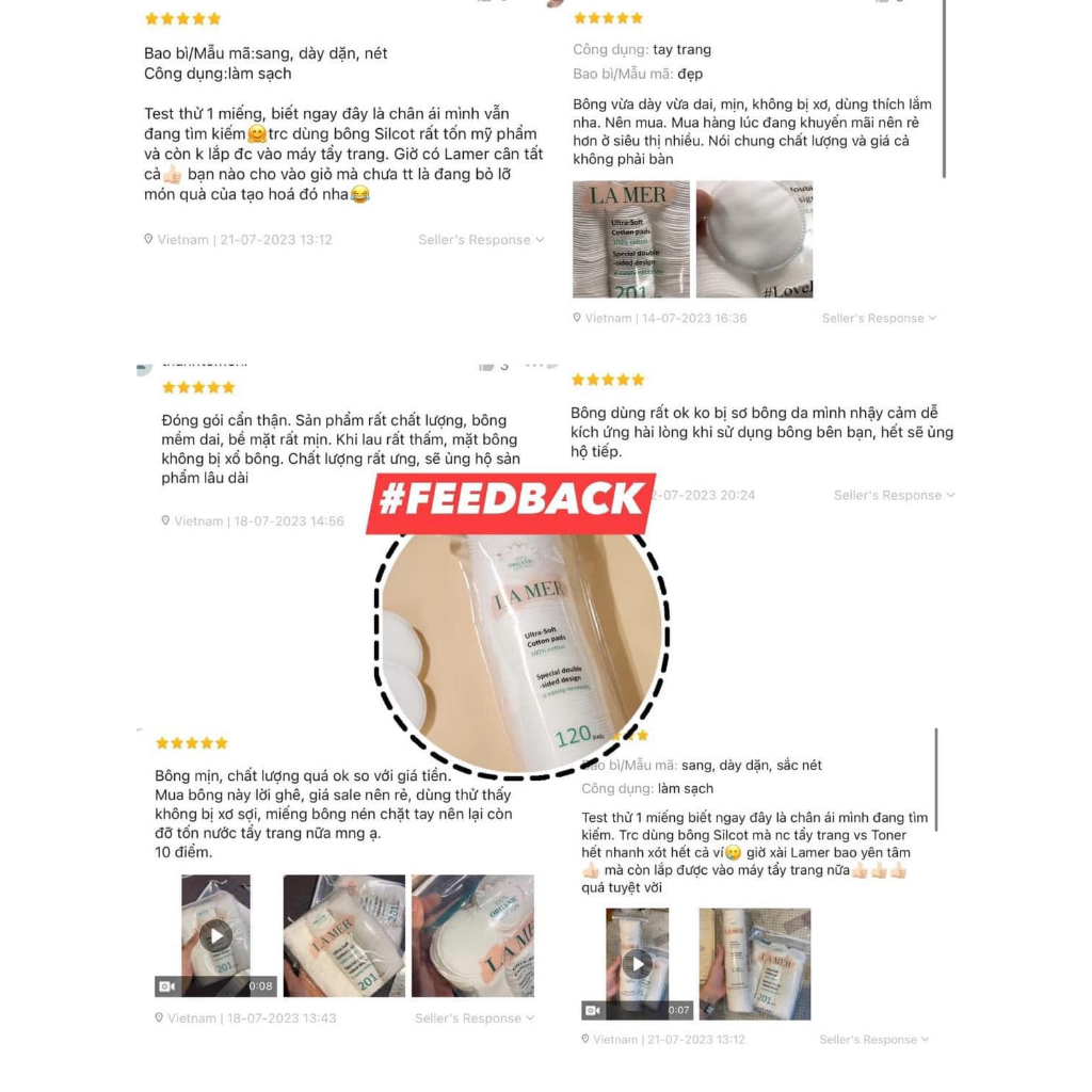 BÔNG TẨY TRANG LAMER/ ETUDE HOUSE MULTIPURPOSE COTTON PADS 201 miếng