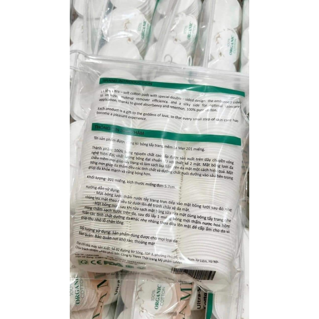 BÔNG TẨY TRANG LAMER/ ETUDE HOUSE MULTIPURPOSE COTTON PADS 201 miếng
