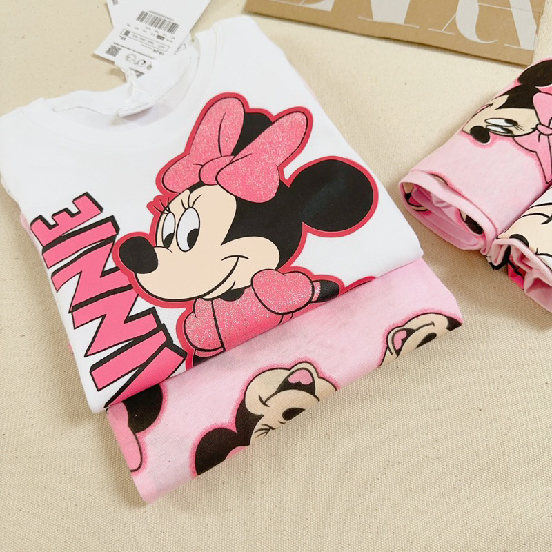 BỘ THU ĐÔNG HỒNG MICKEY BÉ GÁI VAI BÈO