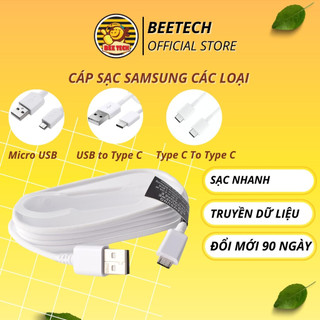 Cáp sạc nhanh cho samsung các loại, dây sạc chính hãng chân micro usb và typec cho mọi loại điện thoại - Beetech
