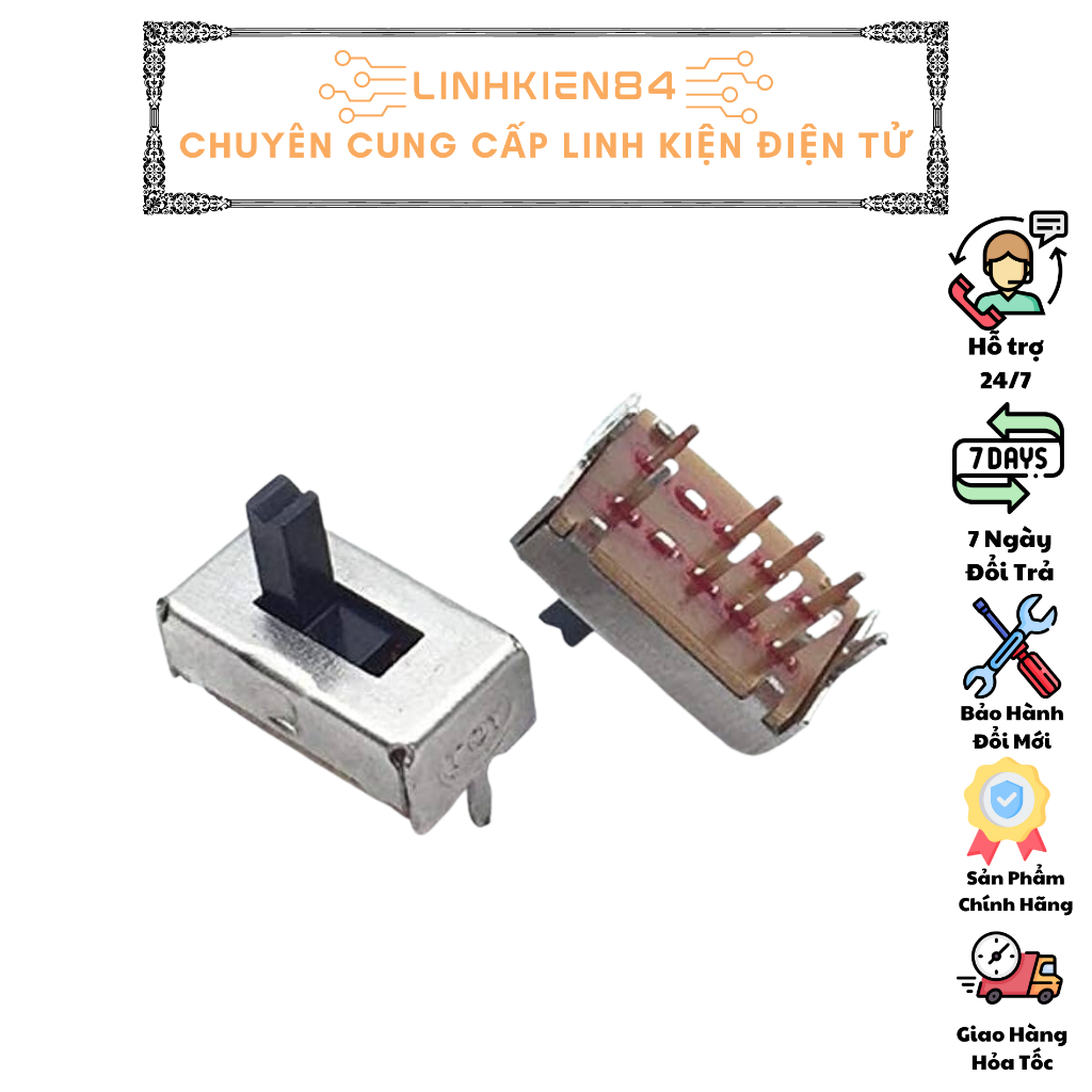 Công Tắc Gạt 8 Chân SS-23D07VG4 ( Loại Thẳng)