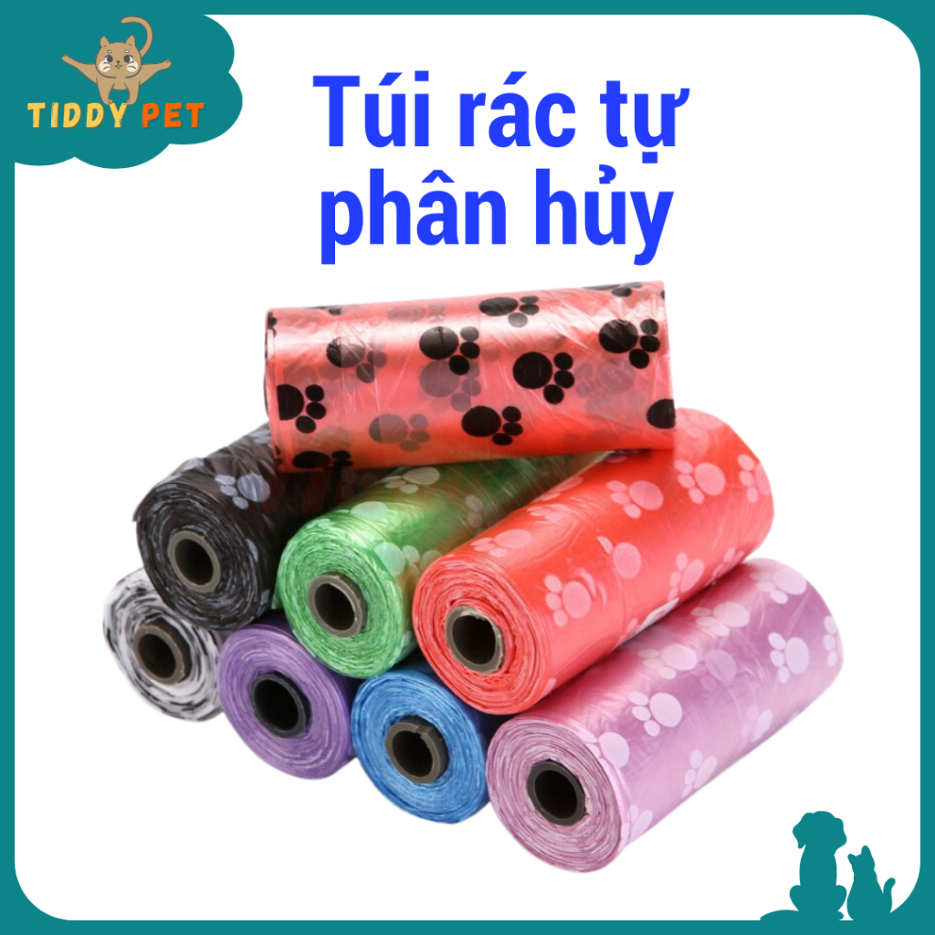 Túi Nilon Hốt Rác Thải Chó Mèo - Tiddy Pet Shop