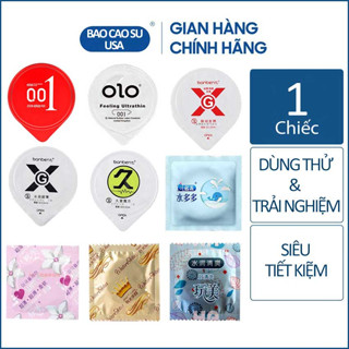 Lẻ 2 cái bao cao su tự chọn, trải nghiệm nhiều thương hiệu, nhiều mẫu khác nhau
