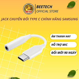 Adapter chuyển cho Samsung Note 10, Cổng chuyển chân sạc type c thành tai nghe 3.5mm - Beetech