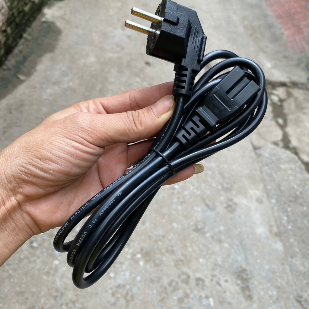 Dây nguồn máy tính PC - Dây Nồi cơm điện - Dây Máy in - Dây Ampli công suất cao, lõi dây đồng nguyên chất, dài 1,5m 2M,