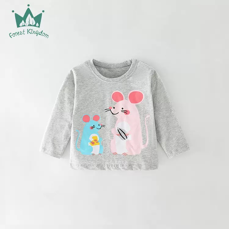 Áo Thun Dài Tay Cotton Nhiều Mẫu Cho Bé FK Gái Mẫu Mới 2023 P2 - Jumping Beans Official Store