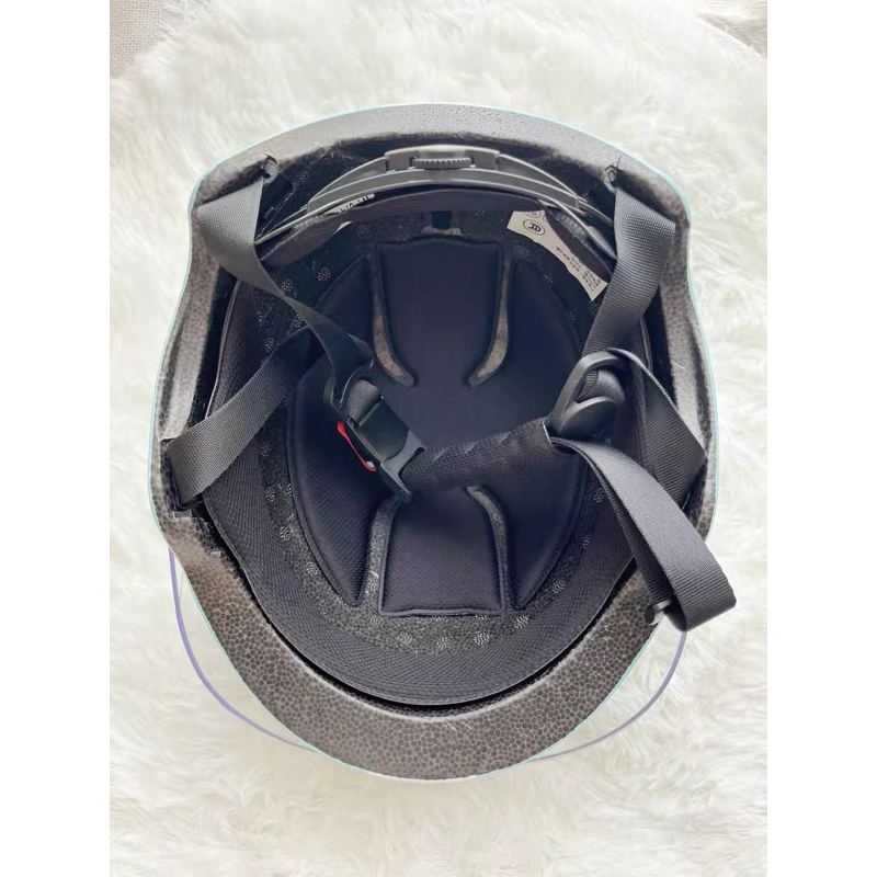 Mũ bảo hiểm trẻ em có kính siêu nhẹ Sunrimoon WT-074, cho bé 3-14 tuổi, chỉnh vòng đầu, lót mũ tháo rời, thiết kế cute