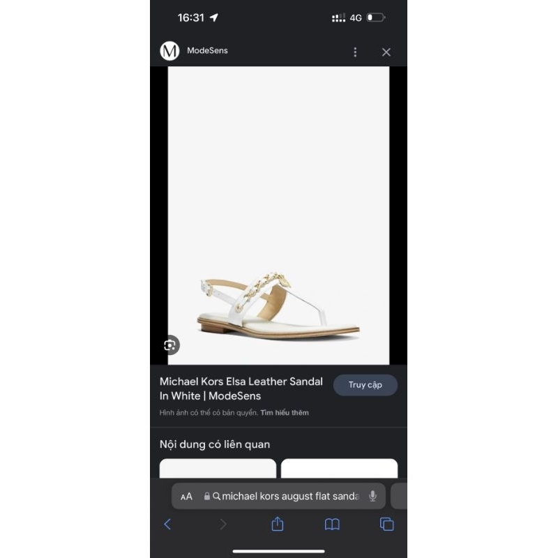 Sandal Michael kors khoá new