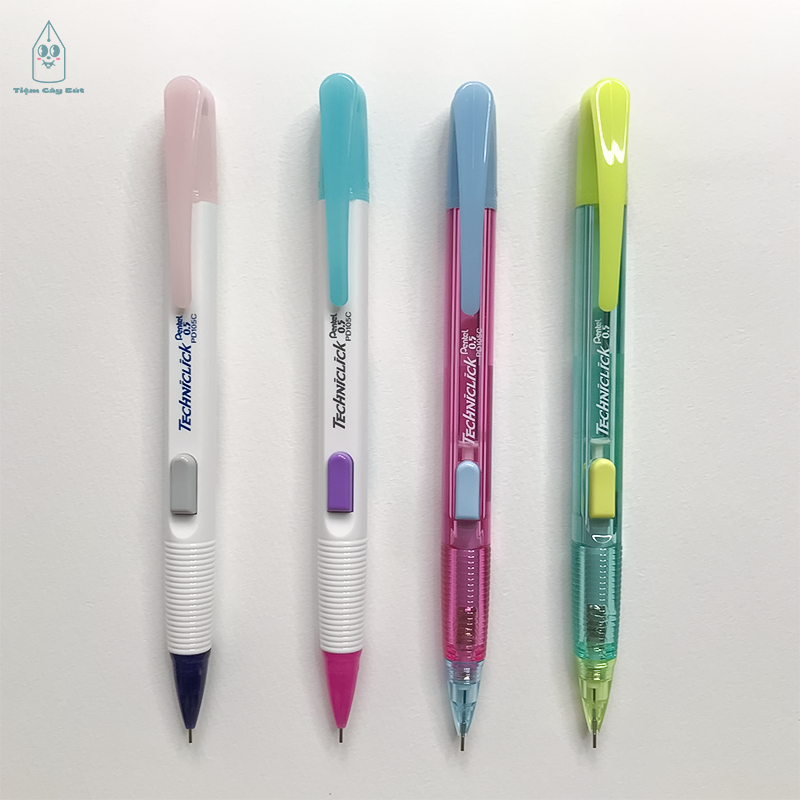 Bút chì kim bấm cạnh Pentel Techniclick cỡ ngòi 0.5mm
