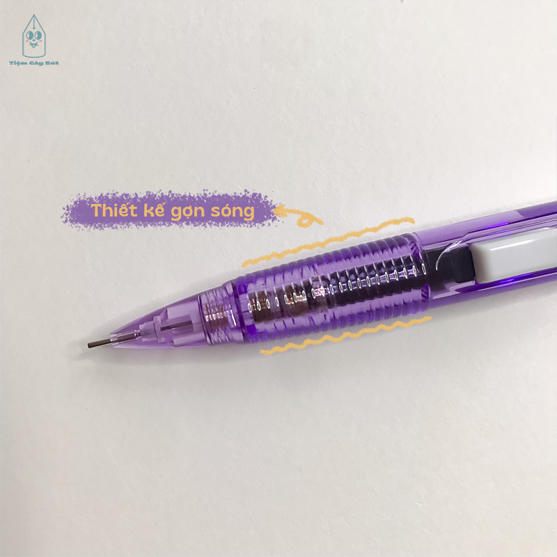 Bút chì kim bấm cạnh Pentel Techniclick màu trong cỡ ngòi 0.5mm