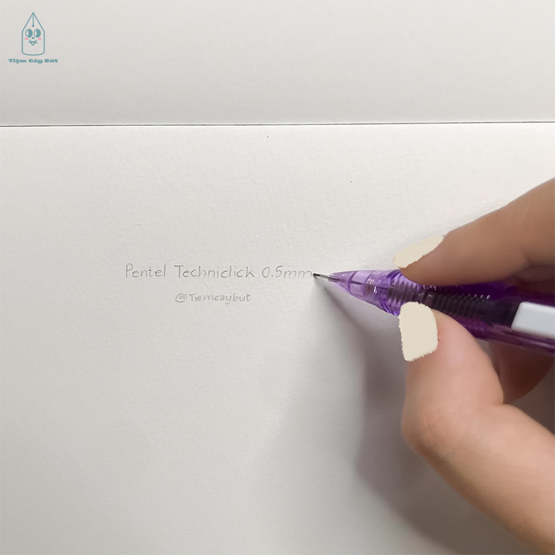 Bút chì kim bấm cạnh Pentel Techniclick màu trong cỡ ngòi 0.5mm