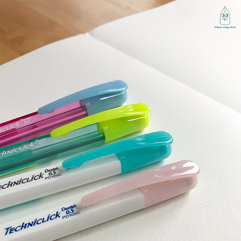 Bút chì kim bấm cạnh Pentel Techniclick cỡ ngòi 0.5mm