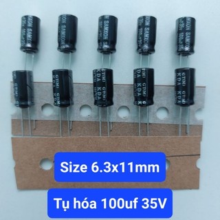 Set 10 tụ hóa 100uf 35v