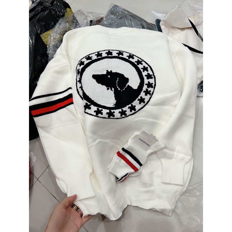 Áo len thom kèm tất hàng qchau siêu cấp