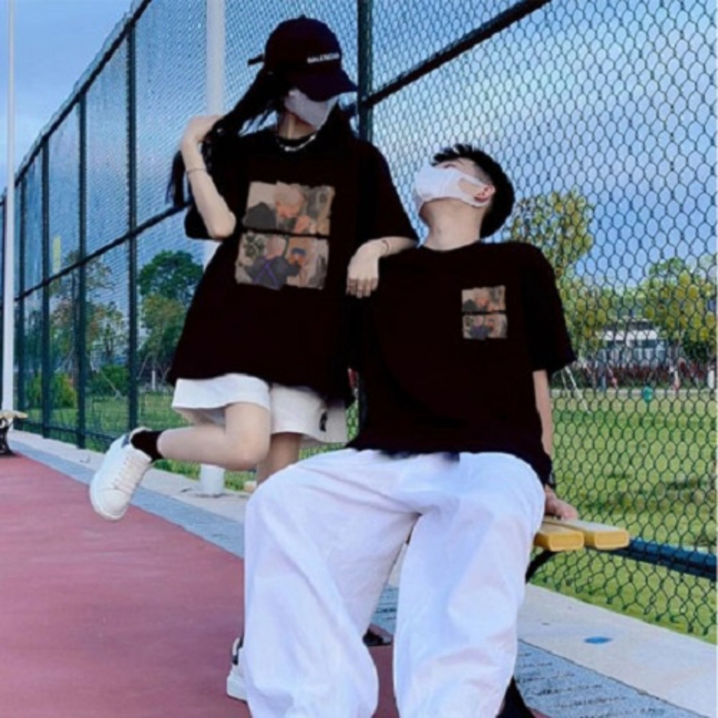 Áo Thun Unisex Form Rộng Local Brand Trắng Đen Nam Nữ dành cho cặp đôi chất liệu cotton cực mát | BigBuy360 - bigbuy360.vn