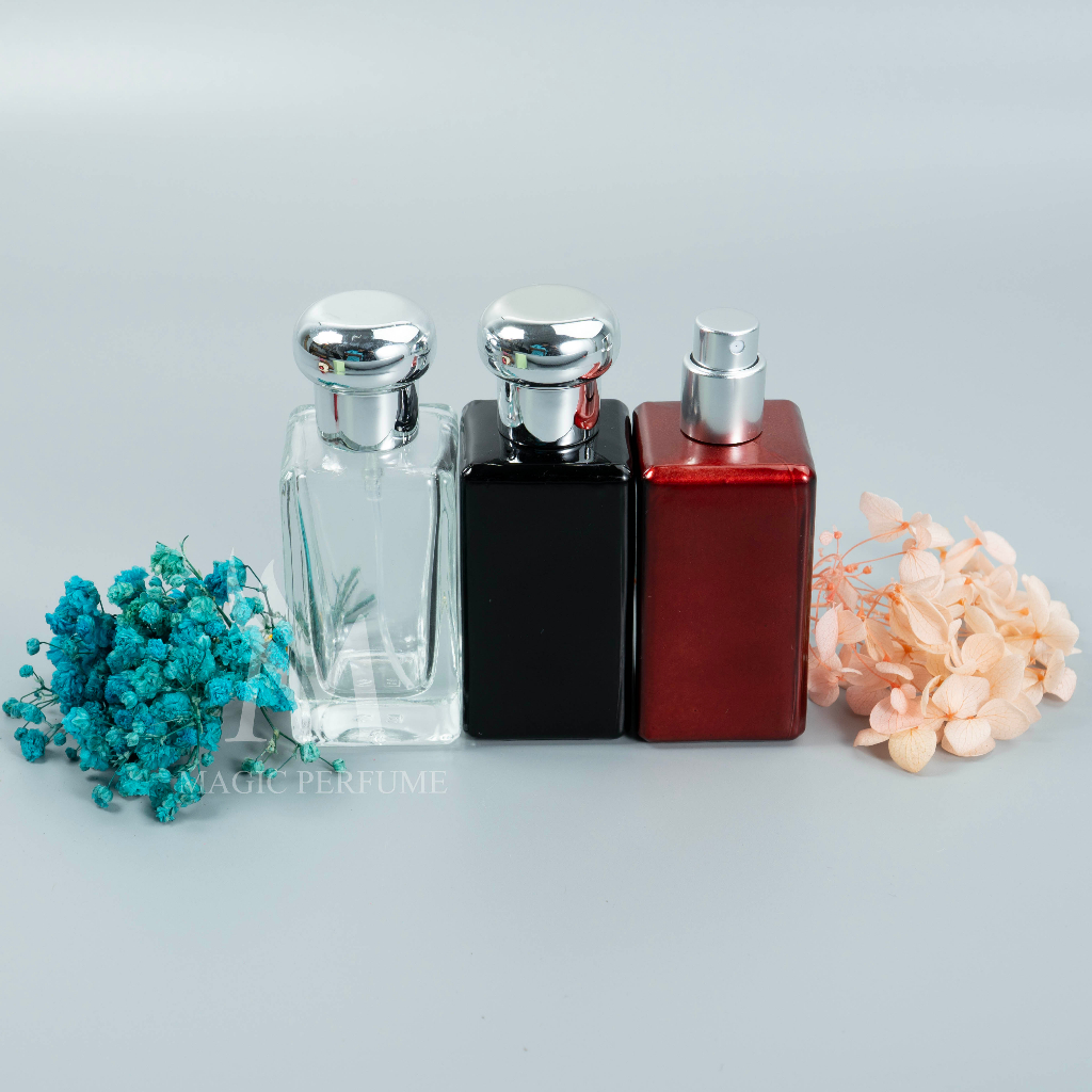 Chai lọ đựng nước hoa, ống bơm nước hoa thủy tinh nắp tròn, dung tích 30ml