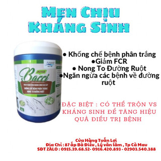 Men vi sinh chịu kháng sinh nova bacci khống chế bệnh phân trắng, nong to đường ruột tôm, cá , lươn , cua , ốc , ếch