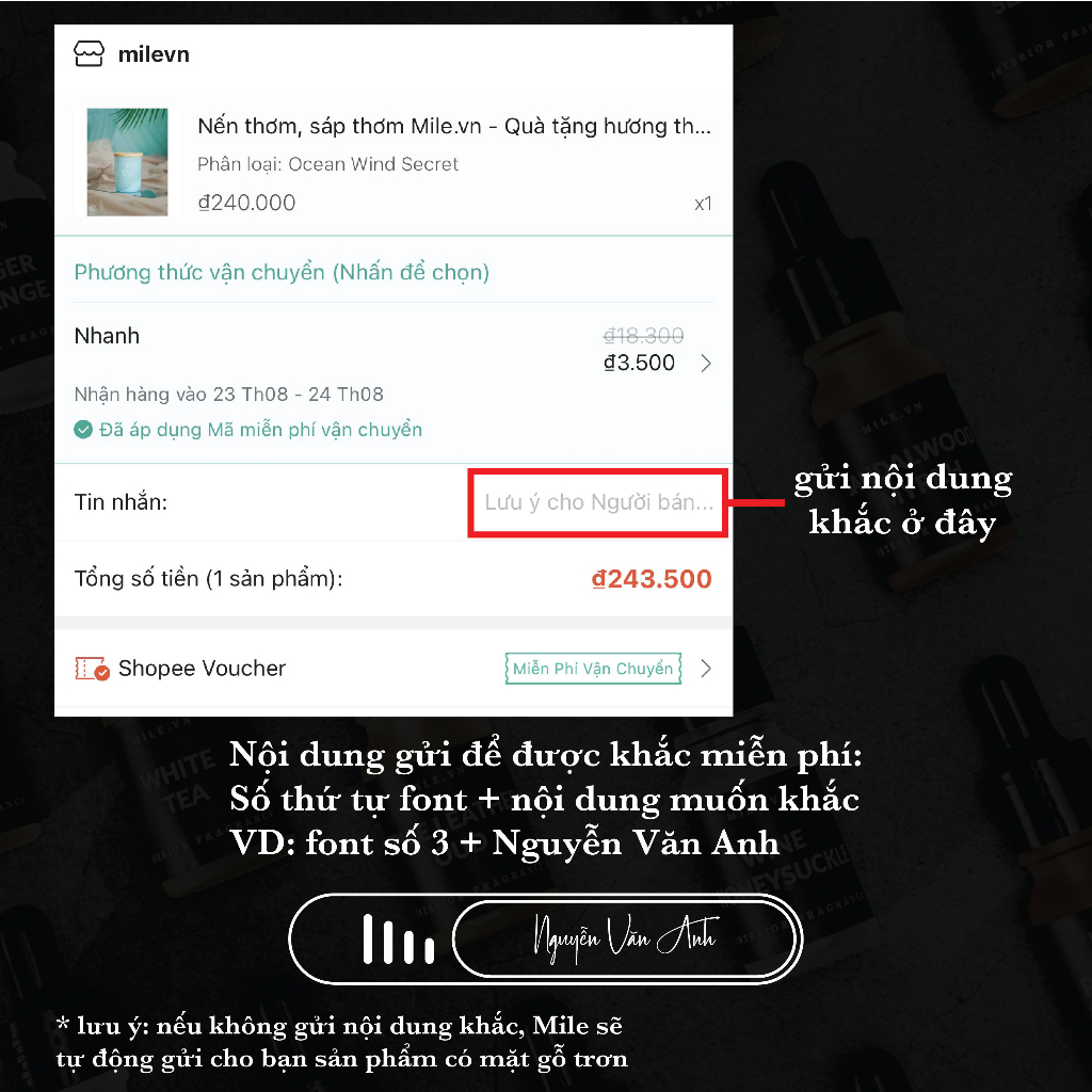 Kẹp gió điều hòa xe hơi tỏa hương khử mùi Mile - Chiết xuất thiên nhiên, chất lượng cao