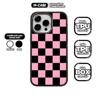 Ốp lưng iphone chống sốc MCASE Caro Hồng 11 / 11 Pro Max / 12 / 12 Pro Max / 13 / 13 Pro Max / 14 / 14 Pro Max mcase