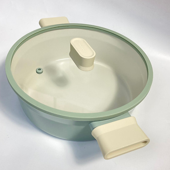 NỒI SUIT CSU1242MIT 24CM THÀNH THẤP  - Hàng chính hãng LocknLock